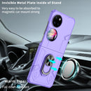 For Huawei P50 Pocket Matte UV Shockproof Phone Case(Purple)