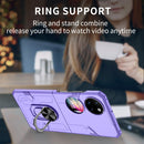 For Huawei P50 Pocket Matte UV Shockproof Phone Case(Purple)