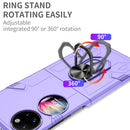 For Huawei P50 Pocket Matte UV Shockproof Phone Case(Purple)