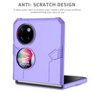 For Huawei P50 Pocket Matte UV Shockproof Phone Case(Purple)