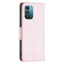 For Nokia G11 / G21 Litchi Texture Pure Color Horizontal Flip Leather Phone Case(Rose Gold)