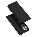 For Motorola Moto Edge 30 Pro DUX DUCIS Skin Pro Series PU + TPU Leather Phone Case(Black)