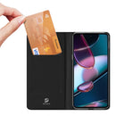 For Motorola Moto Edge 30 Pro DUX DUCIS Skin Pro Series PU + TPU Leather Phone Case(Black)