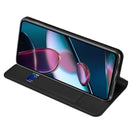 For Motorola Moto Edge 30 Pro DUX DUCIS Skin Pro Series PU + TPU Leather Phone Case(Black)