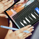 DUX DUCIS Rainbow Gradient Silicone Stylus Protective Case for Apple Pencil 2(Gradient Blue)