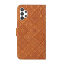 For Samsung Galaxy A13 4G Ethnic Style Embossed Pattern Leather Phone Case(Brown)