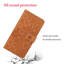 For Samsung Galaxy A13 4G Ethnic Style Embossed Pattern Leather Phone Case(Brown)