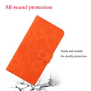For Samsung Galaxy A13 4G Ethnic Style Embossed Pattern Leather Phone Case(Orange)