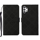 For Samsung Galaxy A13 4G Ethnic Style Embossed Pattern Leather Phone Case(Black)