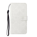 For Samsung Galaxy A13 4G Ethnic Style Embossed Pattern Leather Phone Case(White)