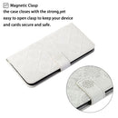 For Samsung Galaxy A13 4G Ethnic Style Embossed Pattern Leather Phone Case(White)