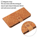 For Samsung Galaxy A33 5G Ethnic Style Embossed Pattern Leather Phone Case(Brown)