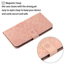 For Samsung Galaxy A33 5G Ethnic Style Embossed Pattern Leather Phone Case(Pink)