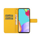For Samsung Galaxy A33 5G Ethnic Style Embossed Pattern Leather Phone Case(Yellow)