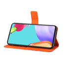 For Samsung Galaxy A33 5G Ethnic Style Embossed Pattern Leather Phone Case(Orange)