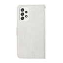 For Samsung Galaxy A33 5G Ethnic Style Embossed Pattern Leather Phone Case(White)