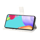 For Samsung Galaxy A33 5G Ethnic Style Embossed Pattern Leather Phone Case(White)