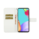 For Samsung Galaxy A33 5G Ethnic Style Embossed Pattern Leather Phone Case(White)