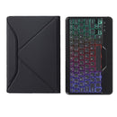 B0N5S Backlight Diamond Texture Bluetooth Keyboard Leather Case with Triangle Back Support For Xiaomi Pad 5 / 5 Pro(Black + Black)
