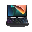 B0N5S Backlight Diamond Texture Bluetooth Keyboard Leather Case with Triangle Back Support For Xiaomi Pad 5 / 5 Pro(Black + Black)