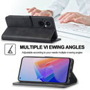 For OPPO A96 5G / Reno7 Z 5G LC.IMEEKE Calf Texture Leather Phone Case(Black)