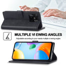 For Xiaomi Redmi 10C LC.IMEEKE Calf Texture Leather Phone Case(Black)