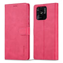 For Xiaomi Redmi 10C LC.IMEEKE Calf Texture Leather Phone Case(Red)