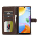 For Xiaomi Redmi 10C LC.IMEEKE Calf Texture Leather Phone Case(Coffee)