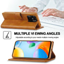 For Xiaomi Redmi 10C LC.IMEEKE Calf Texture Leather Phone Case(Brown)