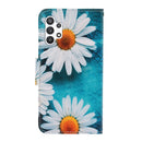 For Samsung Galaxy A13 4G Colored Drawing Pattern Flip Leather Case(Daisy)
