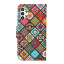 For Samsung Galaxy A13 4G Colored Drawing Pattern Flip Leather Case(Ethnic Style)