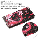 For Samsung Galaxy A13 4G Colored Drawing Pattern Flip Leather Case(Red Heart)