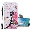 For Samsung Galaxy A13 4G Colored Drawing Pattern Flip Leather Case(Dancing Girl)