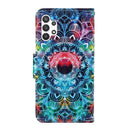 For Samsung Galaxy A13 4G Colored Drawing Pattern Flip Leather Case(Mandala)