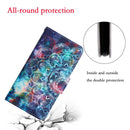 For Samsung Galaxy A13 4G Colored Drawing Pattern Flip Leather Case(Star Mandala)