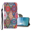 For Samsung Galaxy A13 4G Colored Drawing Pattern Flip Leather Case(Diamond Totem)