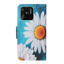 For Xiaomi Redmi 10C Colored Drawing Pattern Flip Leather Case(Chrysanthemum)
