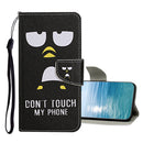For Xiaomi Redmi 10C Colored Drawing Pattern Flip Leather Case(Penguin)