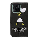 For Xiaomi Redmi 10C Colored Drawing Pattern Flip Leather Case(Penguin)