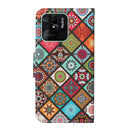 For Xiaomi Redmi 10C Colored Drawing Pattern Flip Leather Case(Ethnic Style)