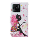 For Xiaomi Redmi 10C Colored Drawing Pattern Flip Leather Case(Dancing Girl)