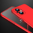For OPPO Reno7 Z 5G / A96 5G / Reno7 Lite / F21 Pro 5G / OnePlus Nord N20 5G GKK Three Stage Splicing Full Coverage PC Phone Case(Red)