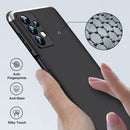 For Samsung Galaxy A13 4G GKK Three Stage Splicing Full Coverage PC Phone Case(Black Silver)