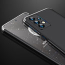 For Samsung Galaxy A13 4G GKK Three Stage Splicing Full Coverage PC Phone Case(Black Silver)
