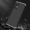 For Samsung Galaxy A13 4G GKK Three Stage Splicing Full Coverage PC Phone Case(Black Silver)