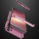 For Samsung Galaxy A13 4G GKK Three Stage Splicing Full Coverage PC Phone Case(Rose Gold)