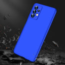 For Samsung Galaxy A13 4G GKK Three Stage Splicing Full Coverage PC Phone Case(Blue)
