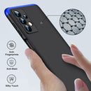 For Samsung Galaxy A13 4G GKK Three Stage Splicing Full Coverage PC Phone Case(Black Blue)