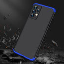 For Samsung Galaxy A13 4G GKK Three Stage Splicing Full Coverage PC Phone Case(Black Blue)