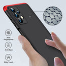 For Samsung Galaxy A23 GKK Three Stage Splicing Full Coverage PC Phone Case(Black Red)